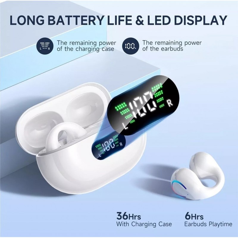 Q71 bluetooth headphones white - ايربودز (سماعة لاسلكية )