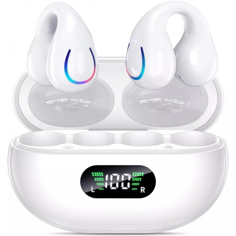 Q71 bluetooth headphones white - ايربودز (سماعة لاسلكية )