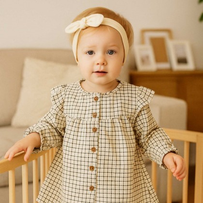 طقم 3 قطع لون بيج وزهري