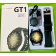 ساعة ذكية دائرية GT1 لون اسود