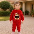 بجامة (قطعتين) للأطفال لون احمر