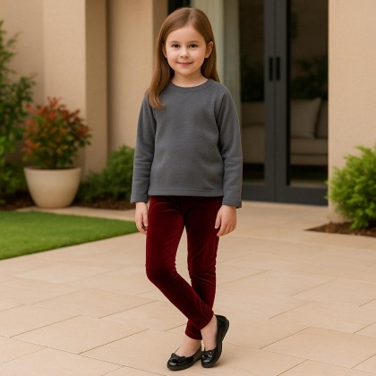 بنطلون للأطفال لون خمري