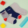 جوارب شتوية طويلة للأطفال (3 أزواج) بألوان متعددة