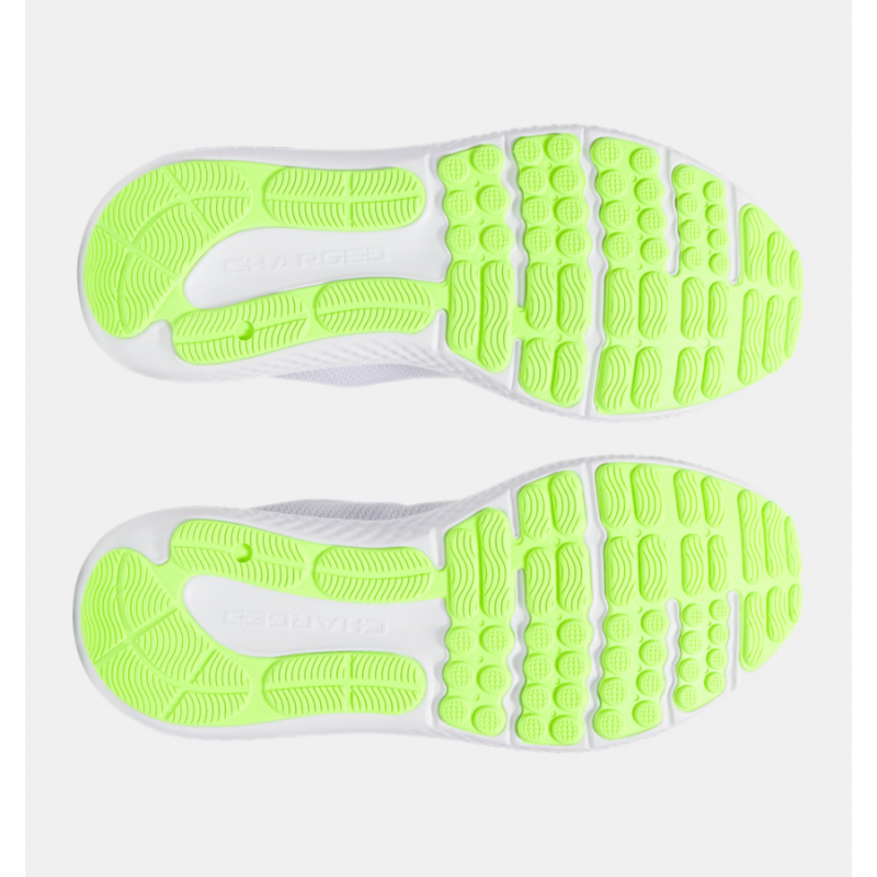 Under Under Men's UA Surge 4 Running Shoes- حذاء اندر ارمور سيرج 4 للرجال لون أبيض وأسود