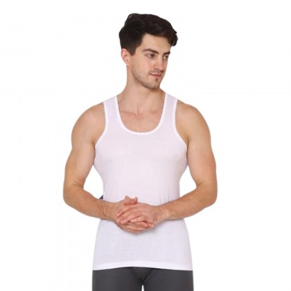 شباح داخلي قطني للرجال لون أبيض