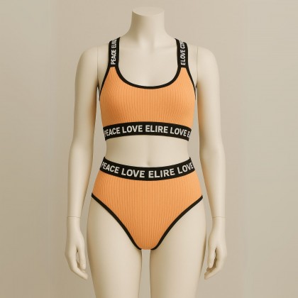 طقم داخلي نسائي قطعتين لايكرا One Size