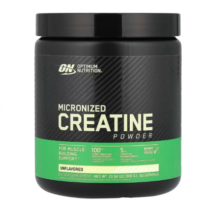 Optimum Nutrition Micronized Creatine powder unflavored 300G ( 60 Servings )
