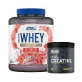 Applied Nutrition Critical Whey Protein Powder 2kg Strawberry Milkshake + Basix Pure Creatine 300G