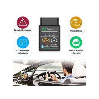 كاشف فحص  أعطال السيارات بتقنية بلوتوث - ماسح ضوئي صغير  - ELM327  V1.5