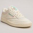 Reebok Unisex' Club C 85 Vintage Shoes - Chalk- حذاء ريبوك كلوب سي 85 فانتيج للجنسين لون أبيض طحيني