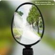 مراة مراية صغيرة للدراجات الهوائية والكهربائية شكل بيضاوي- قابلة للضبط قابلة للدوران 360 درجة وذات جودة جيدة حجم صغير عدد 2