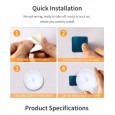ضوء ذكي LED مع خاصية استشعار الحركة- ذات لون أصفر قابل للشحن USB - يأتي مع قطعة مغناطيس لتثبيته في أي مكان في البيت