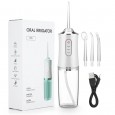 جهاز الخيط المائي لتنظيف الأسنان لون أبيض