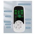 جهاز تحفيز العضلات الكهربائي EMS  محمول - مع 4 لزقات وشاشة عرض LCD لتخفيف الام الجسم كالرقبة والظهر - ذات 6 مستويات مساج