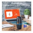 سبيكر مكبر صوت بلوتوث لاسلكي - محمول وخفيف الوزن - نطاق الارسال يصل ل 10 متر- منافذ USB وTF card - قوة 6 واط وبطارية 800 ميلي أمبير