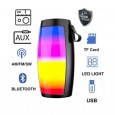 سبيكر مكبر صوت بلوتوث لاسلكي مع إضاءة LED - بقوة 5 واط - منفذ شحن USB ومنفذ TF card