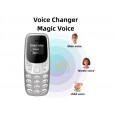 هاتف محمول صغير يدعم شريحتين SIM - على شكل سماعة صغيرة بحجم ولاعة - مزود بتقنية البلوتوث وإمكانية تغيير الصوت و تسجيل المكالمات الهاتفية
