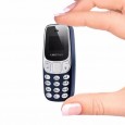 هاتف محمول صغير يدعم شريحتين SIM - على شكل سماعة صغيرة بحجم ولاعة - مزود بتقنية البلوتوث وإمكانية تغيير الصوت و تسجيل المكالمات الهاتفية