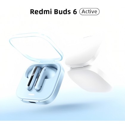 ايربود لاسلكية Xiaomi Redmi Buds 6 Active بلوتوث 5.4 - لون أزرق 