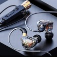 سماعة أذن سلكية HiFi ديناميكية مع ميكروفون - صوت عالي الجودة- مدخل Type C