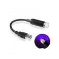 ضوء صغير USB على شكل نجوم ذات 5 أنواع إضاءة - يمكن استخدامه في السيارة أو في البيت - لون أزرق