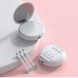باور بانك محمول سعة 20000 ميلي أمبير مع مرآة - ذات 3 أسلاك مدمجة USB ومايكرو و  Lightining و Type C - حجم وسط