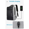 شنتة لابتوب ظهر للرجال مع مدخل USB ومقاومة لرذاذ الماء  وخفيفة الوزن - مناسبة للابتوب حجم 15.6 بوصة - لون أسود مع سكني - ماركة CHREPOE