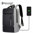 شنتة لابتوب ظهر للرجال مع مدخل USB ومقاومة لرذاذ الماء  وخفيفة الوزن - مناسبة للابتوب حجم 15.6 بوصة - لون أسود مع سكني - ماركة CHREPOE