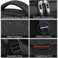 شنتة لابتوب فخمة مع مدخل USB ومقاومة للماء والخدش وبتصميم أنيق وعصري، وذات سعة كبيرة وجيوب متعددة