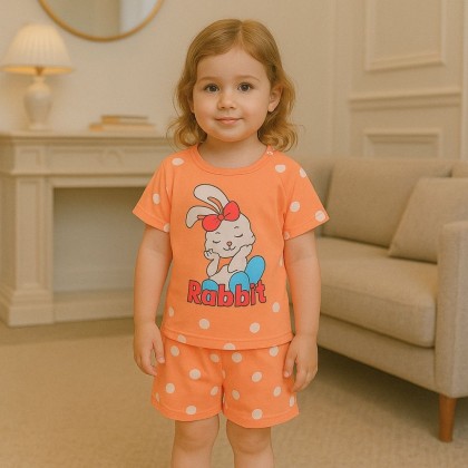 طقم قطعتين لون برتقالي