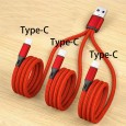 كيبل شحن USB 3 في 1 مدخل Type C - طول 1.3 متر - سلك متين وقوي - سهولة شحن أكثر من جوال في ذات الوقت