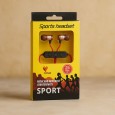 سماعات اذن لاسلكية من فونيكس لون أسود و أحمر- Fonix Sport Headset