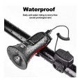 جرس دراجة كهربائي صغير - موديل XTiger - ذات 6 مستويات من الاضاءة بطارية 120dB IPX4 - ذات صوت تحذير عال يضمن سلامتك أثناء ركوب الدراجة