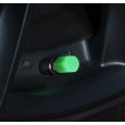 بكج 8 قطع إضاءة LED لإطارات السيارات والدراجات - متوهجة في الظلام - مقاوم للماء وضد التآكل - لون أحمر