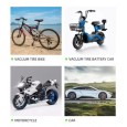 بكج 8 قطع إضاءة LED لإطارات السيارات والدراجات - متوهجة في الظلام - مقاوم للماء وضد التآكل - لون أحمر