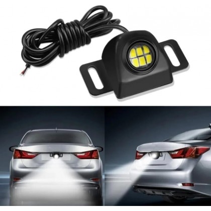 ضوء reverse led للسيارة والدراجات ذات سطوع عالي قوة 5 واط مقاوم للماء بنسبة IP67 لون أسود