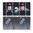 مرايا رؤية خلفية للسيارة  - عدد 2 - بدون إطار ذات زاوية واسعة قابلة للتعديل والدوران 360 درجة مرآة نقطة عمياء 