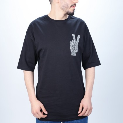 تيشيرت قطني ناعم فل اوفر سايز شبابي صناعة تركية