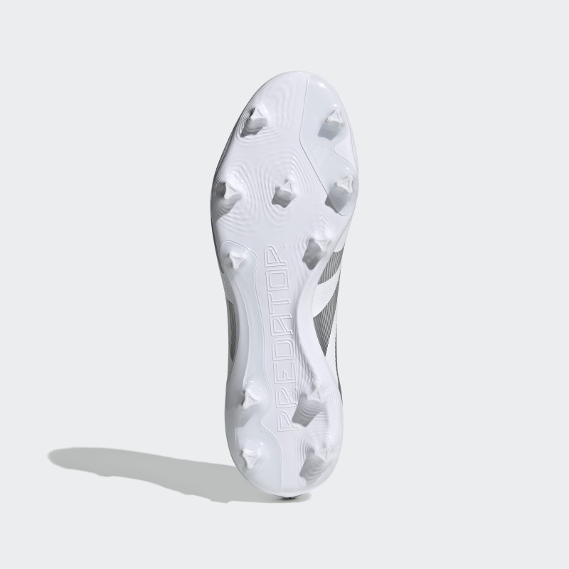 adidas Unisex' Predator League Firm/Multi-Ground Cleats- White