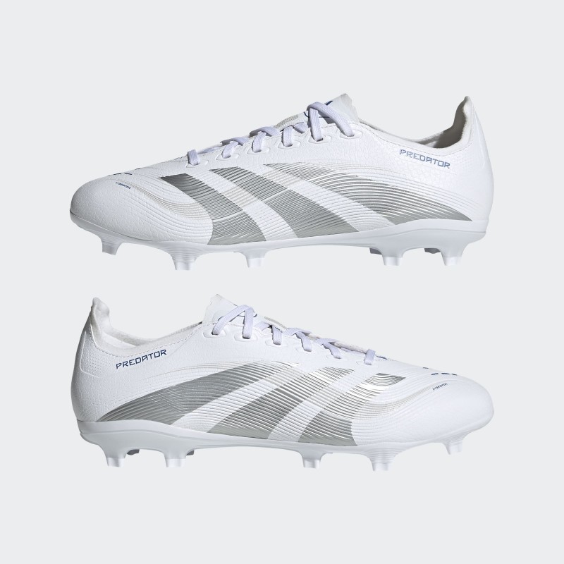 adidas Unisex' Predator League Firm/Multi-Ground Cleats- White
