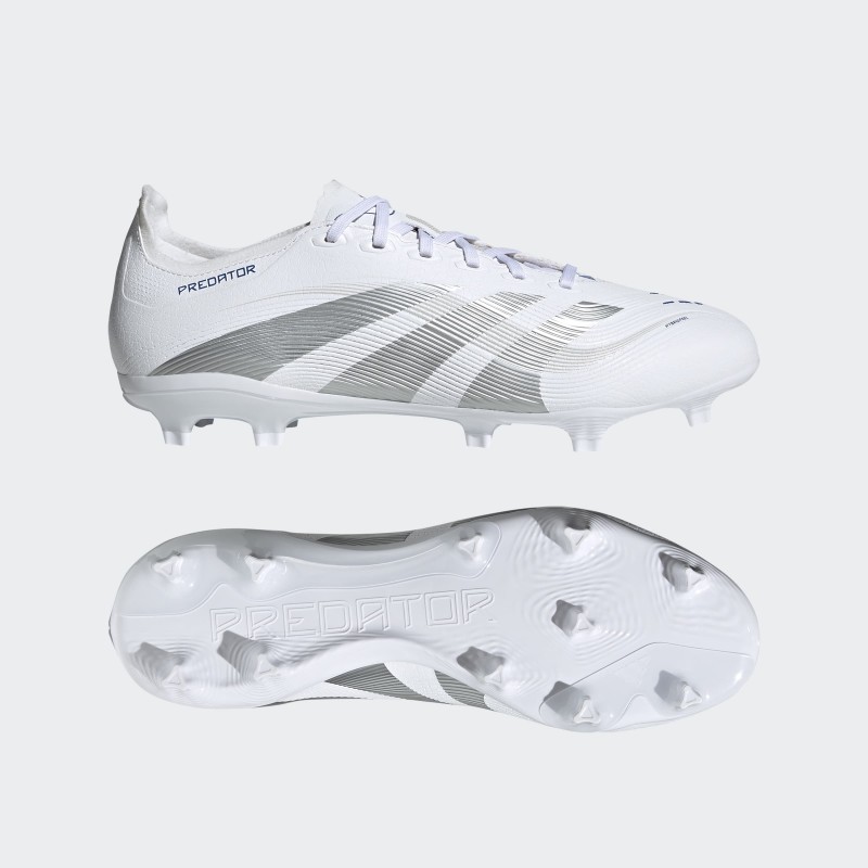 adidas Unisex' Predator League Firm/Multi-Ground Cleats- White