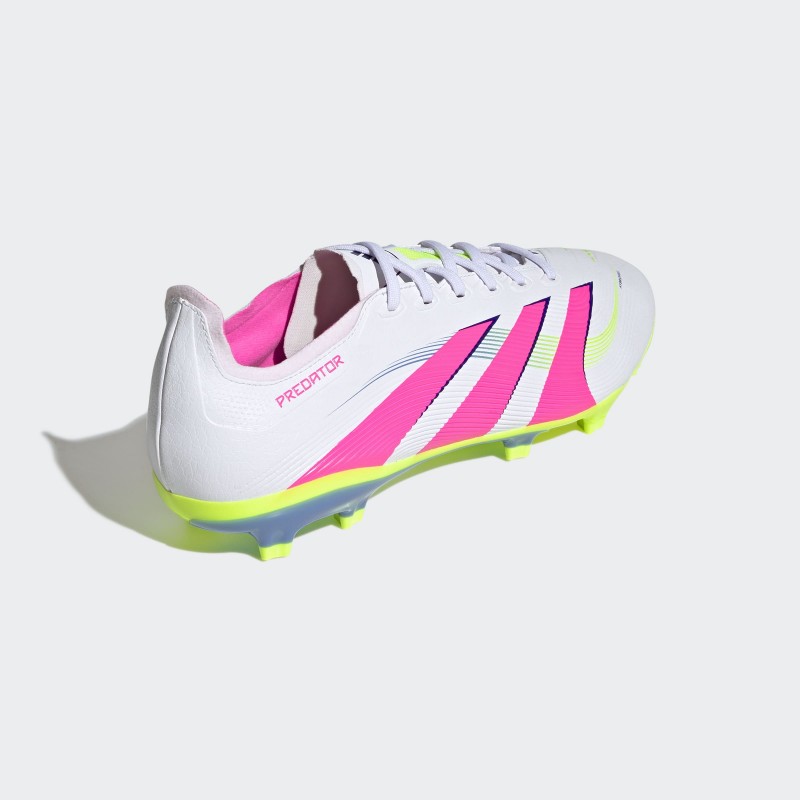 adidas Unisex' Predator League Firm/Multi-Ground Cleats- White