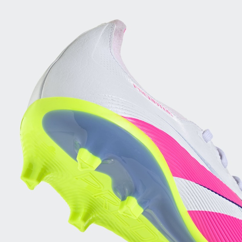 adidas Unisex' Predator League Firm/Multi-Ground Cleats- White