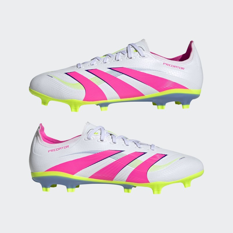 adidas Unisex' Predator League Firm/Multi-Ground Cleats- White