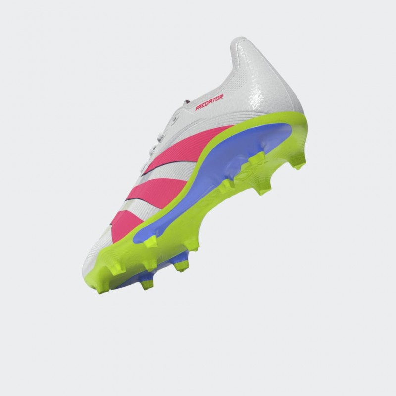 adidas Unisex' Predator League Firm/Multi-Ground Cleats- White