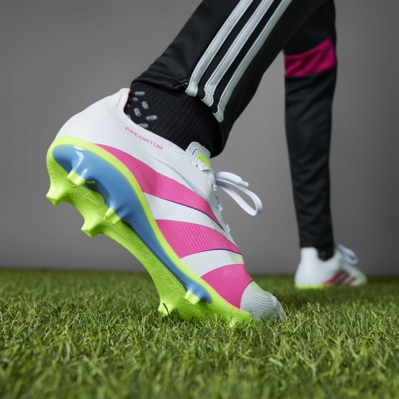 adidas Unisex' Predator League Firm/Multi-Ground Cleats- White