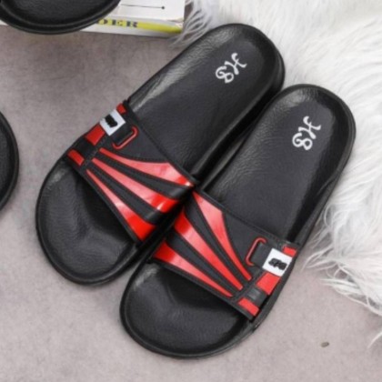 شبشب رجالي لون أسود وأحمر