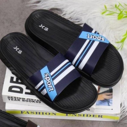 شبشب رجالي مخطط لون كحلي