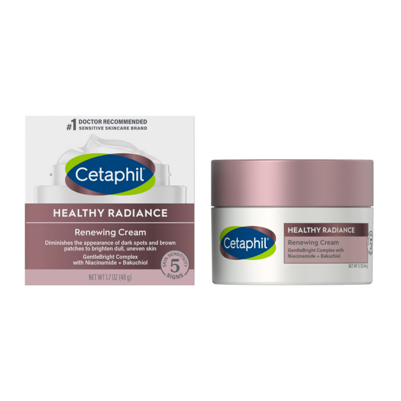 كريم سيتافيل لتفتيح البشرة وإزالة التصبغات – Healthy Radiance Renewing Cream 48g Cetaphil Healthy Radiance Renewing Cream – 48g