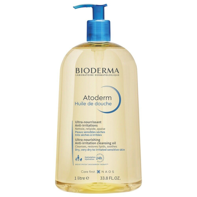 كلنزنغ زتي بودرما 1 لتر bioderma atoderm huile de douche